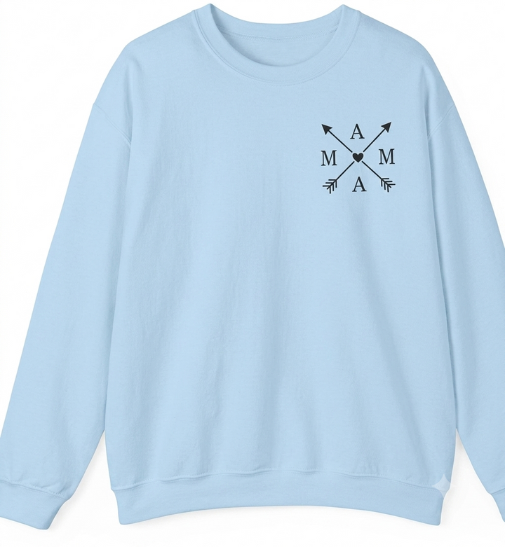 Diverse kleuren gepersonaliseerde sweaters voor dames netjes opgevouwen