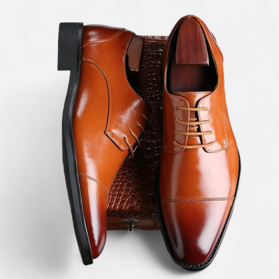 Zwarte heren oxford schoenen Nathan voor een formele zakelijke look