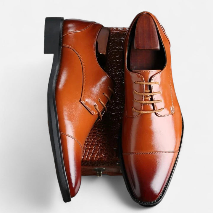 Zwarte heren oxford schoenen Nathan voor een formele zakelijke look
