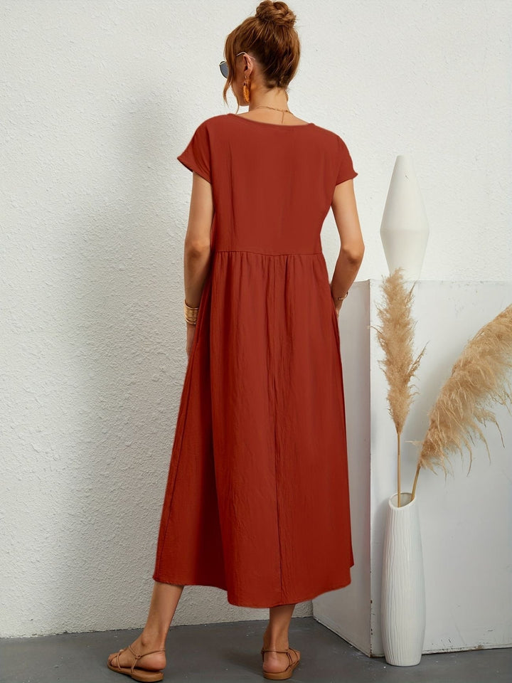 Zomerse midijurk voor dames, ideaal voor casual gelegenheden