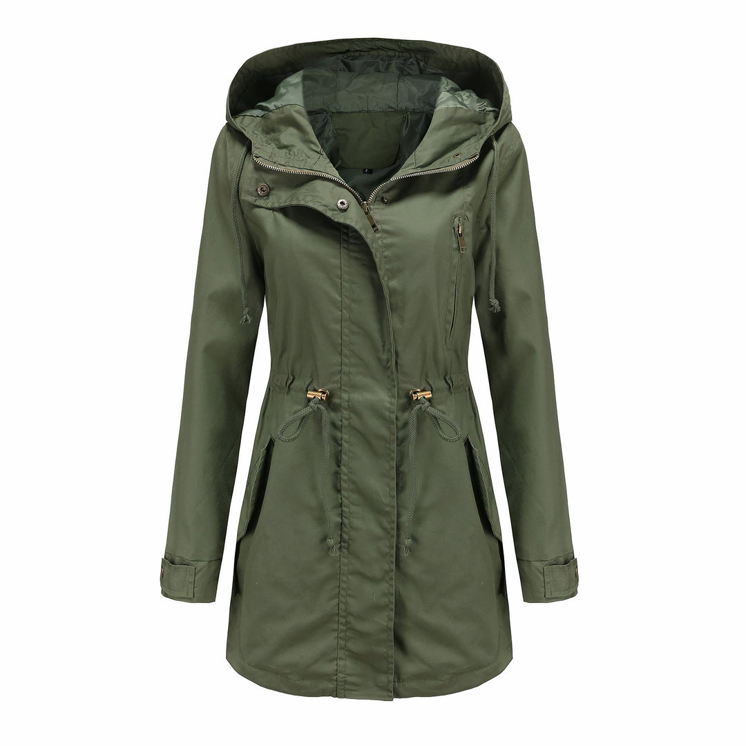 Dames winddichte trenchcoat met knoopsluiting. Elegante, comfortabele lente & herfstjas, modern casual.