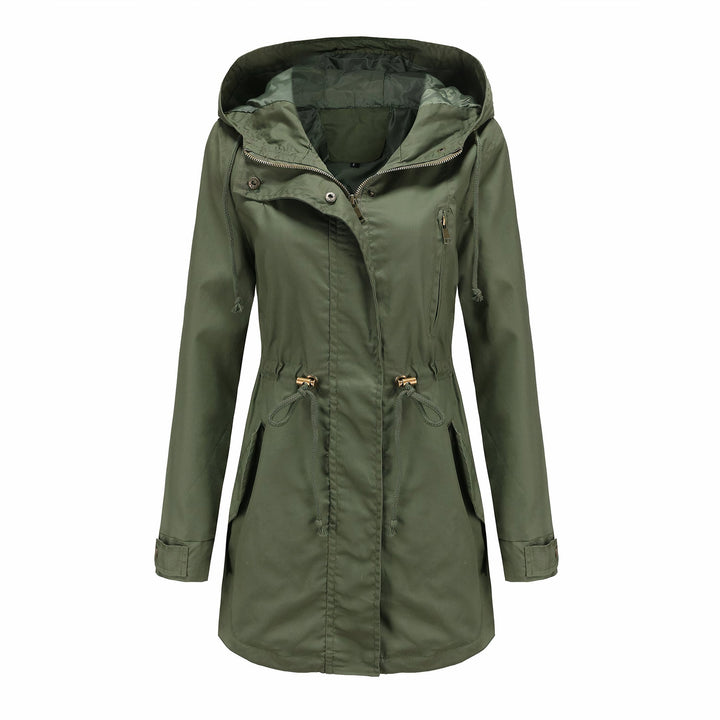 Dames winddichte trenchcoat met knoopsluiting. Elegante, comfortabele lente & herfstjas, modern casual.