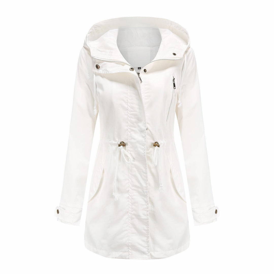 Winddichte damesjas, comfortabele trenchcoat. Stijlvolle overgangsjas voor lente en herfst, modern en praktisch.
