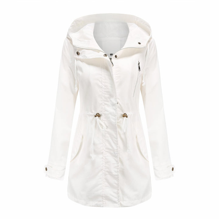 Winddichte damesjas, comfortabele trenchcoat. Stijlvolle overgangsjas voor lente en herfst, modern en praktisch.