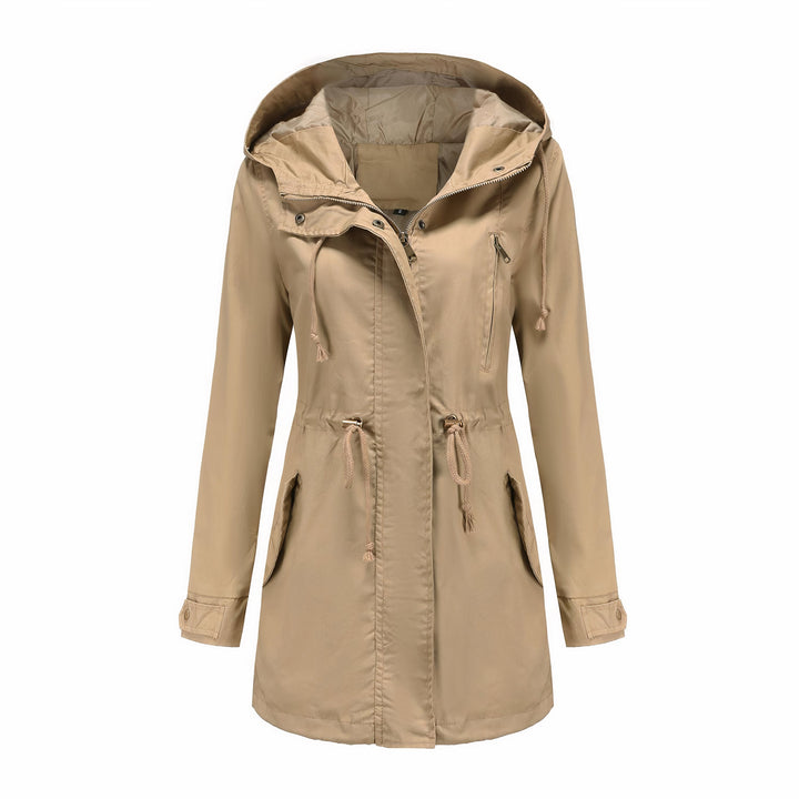 Casual moderne dames trenchcoat. Winddichte herfst- en lentejas, ideaal voor dagelijks gebruik en comfortabel.