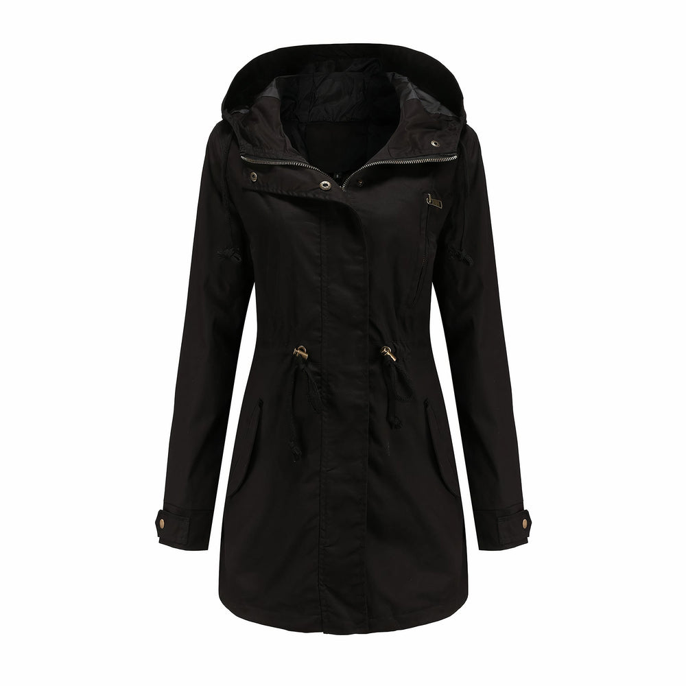 Comfortabele winddichte trenchcoat voor dames. Ideaal als lente- of herfstjas, modern elegant design.
