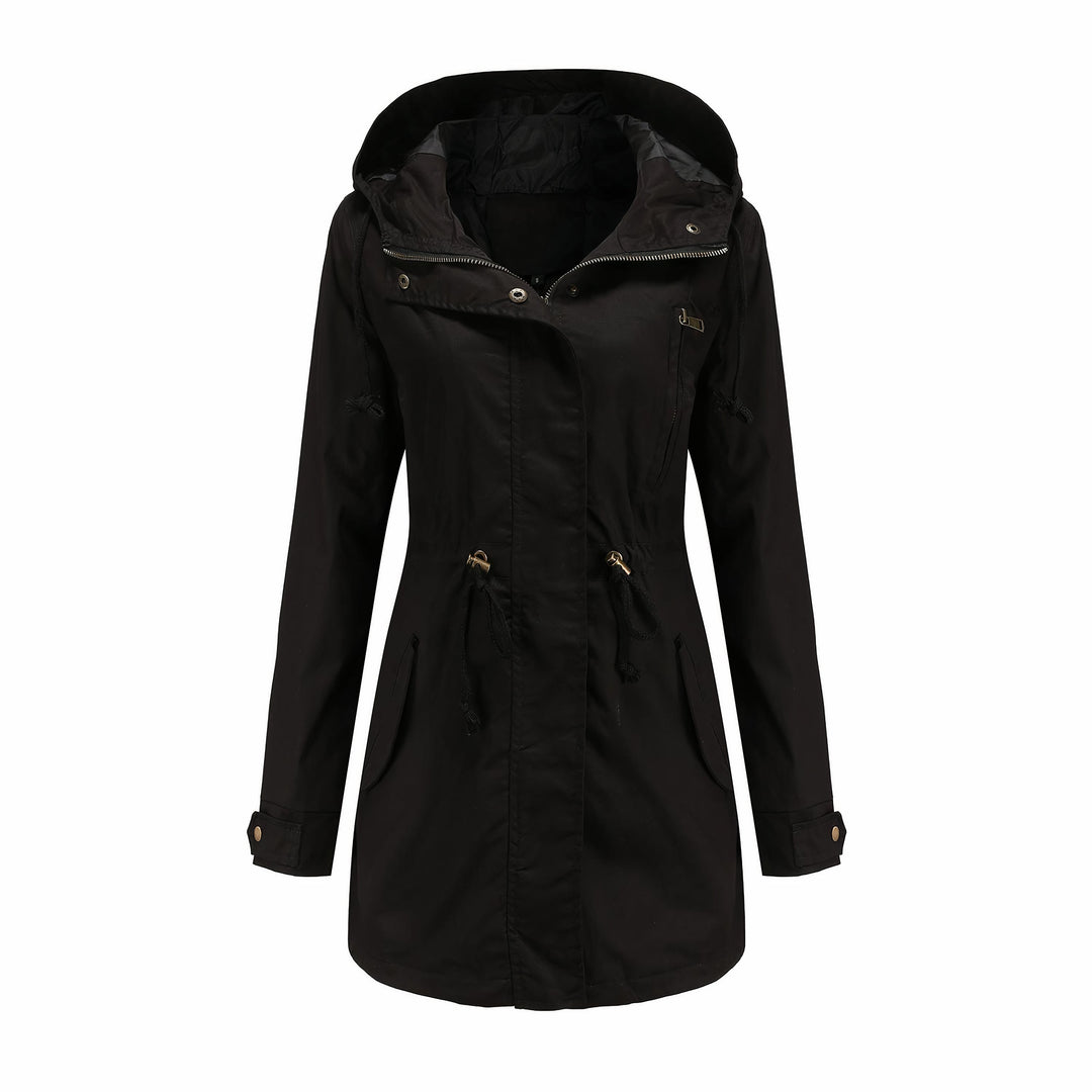 Comfortabele winddichte trenchcoat voor dames. Ideaal als lente- of herfstjas, modern elegant design.