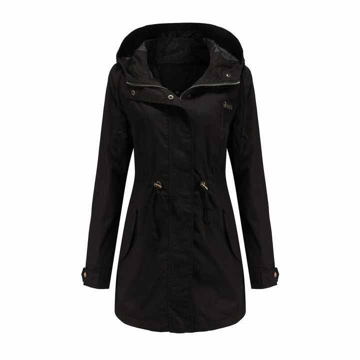 Comfortabele winddichte trenchcoat voor dames. Ideaal als lente- of herfstjas, modern elegant design.