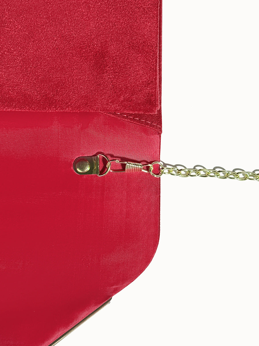 Chique feesttas in zilverkleurige glans voor dames accessoires