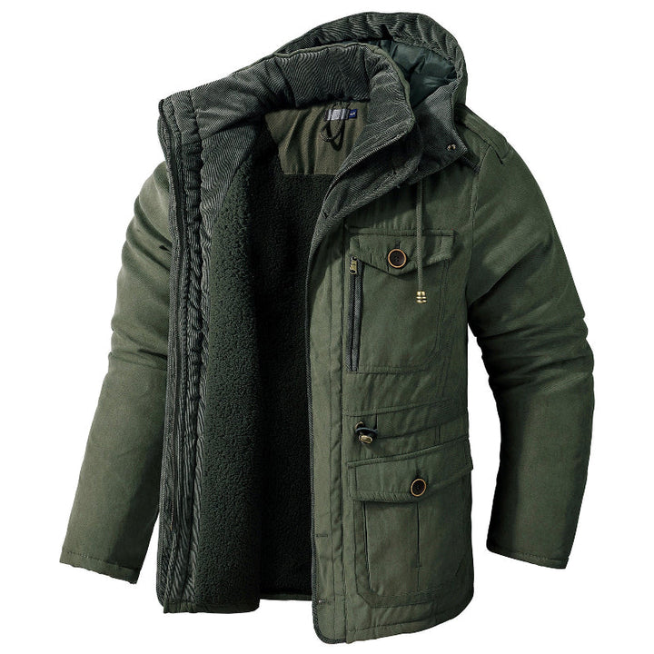 Functionele heren outdoor winterjas: waterdicht, winddicht en ademend. Perfect voor dagelijks comfort en tegen koude dagen.