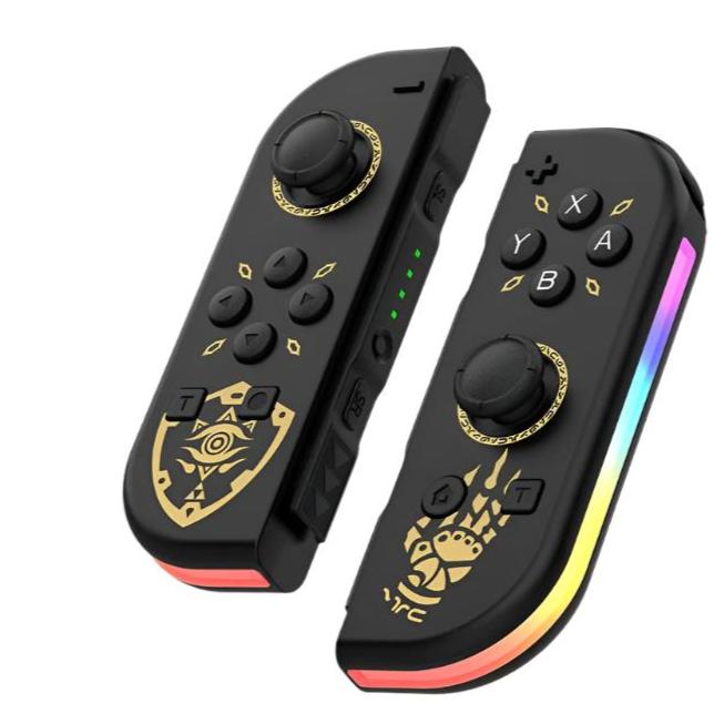 Draadloze joystick met oplaadkabel en handleiding voor hybride console