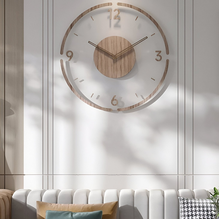 Prachtige stille design wandklok, moderne interieurdecoratie, perfect cadeau voor elk huis.
