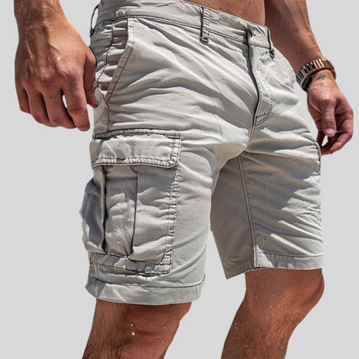 Heren cargo short in grijze uitvoering