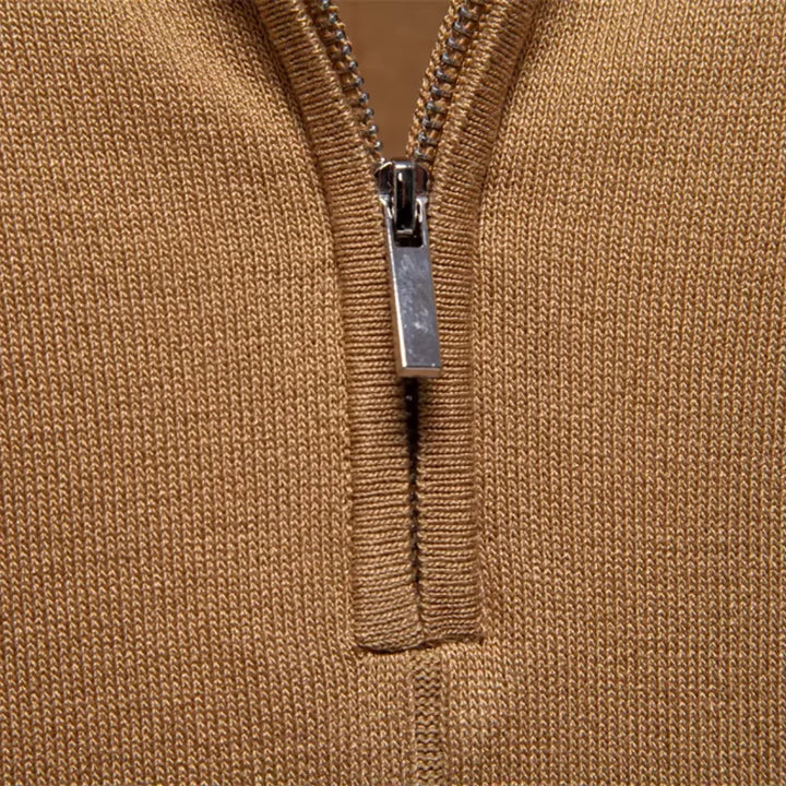 Zomerse heren polo met ritskraag; ademend gebreid poloshirt, veelzijdig en trendy.