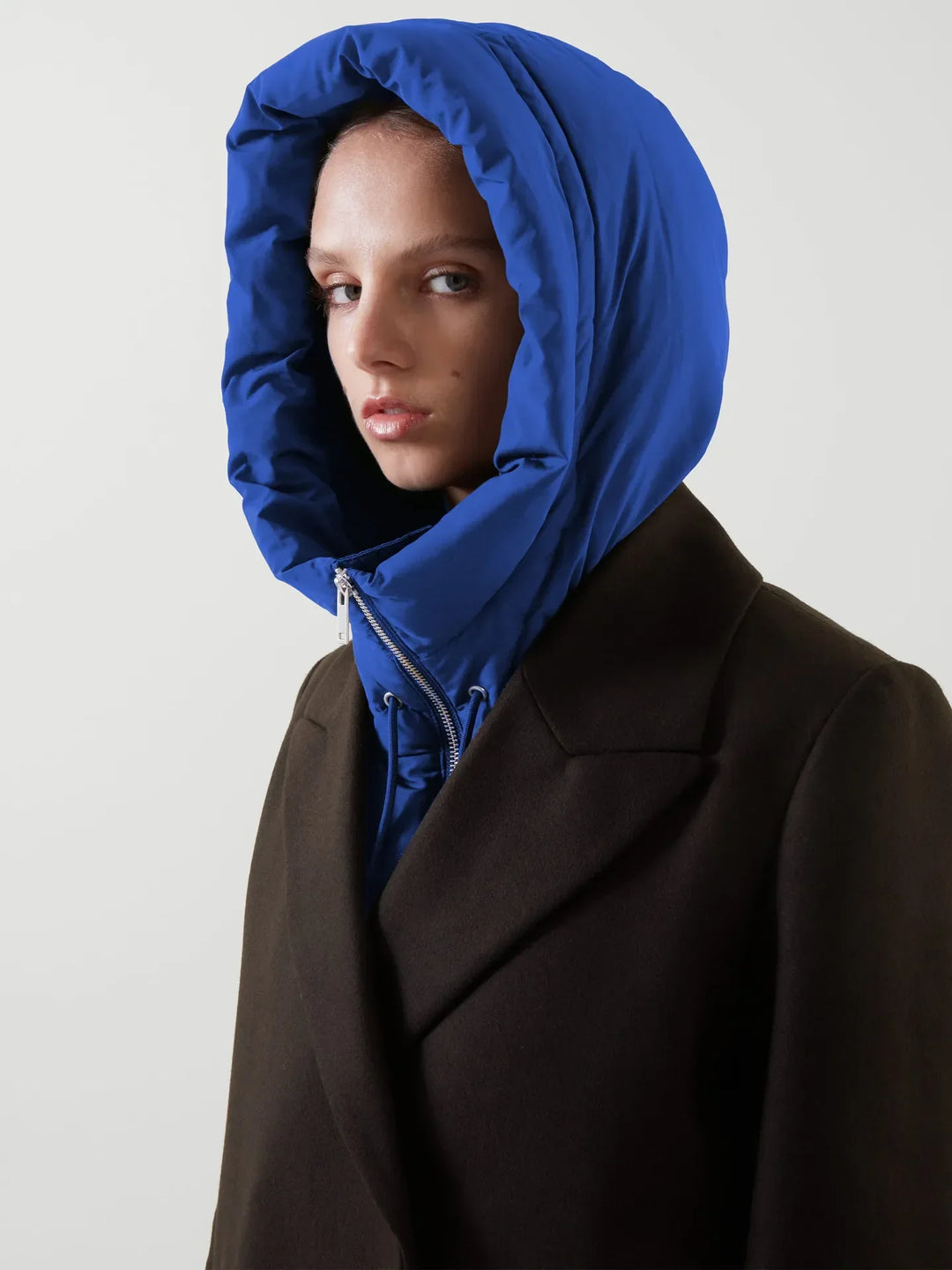 Groene winteraccessoire dames Selena capuchon sjaal voor koude dagen