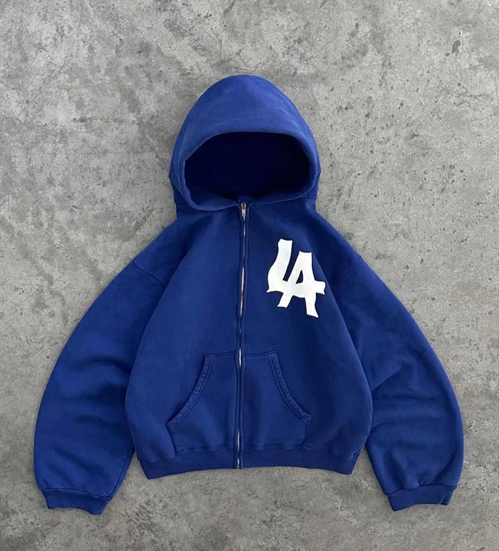 Overzicht van de diverse kleuren en stijlen Y2K hoodies en vesten