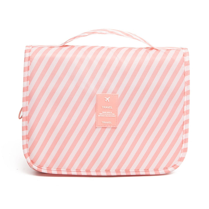 Oprolbare beauty organizer met meerdere compartimenten voor al je dagelijkse cosmetica