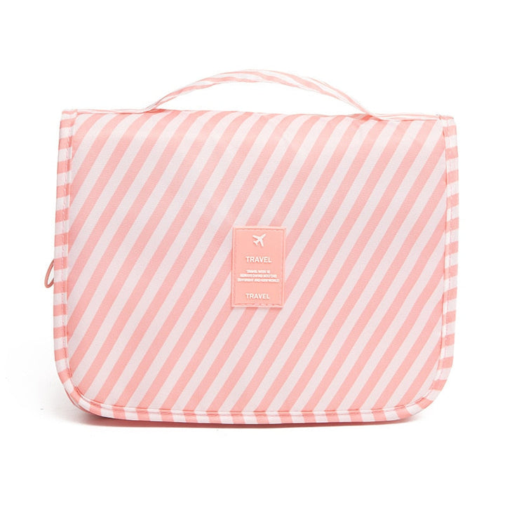 Oprolbare beauty organizer met meerdere compartimenten voor al je dagelijkse cosmetica