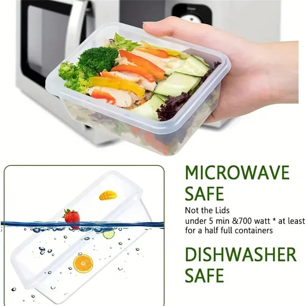 Ruimtebesparende 12-delige FoodSaver set met vershoudbakjes; houd je ingrediënten en maaltijden vers.
