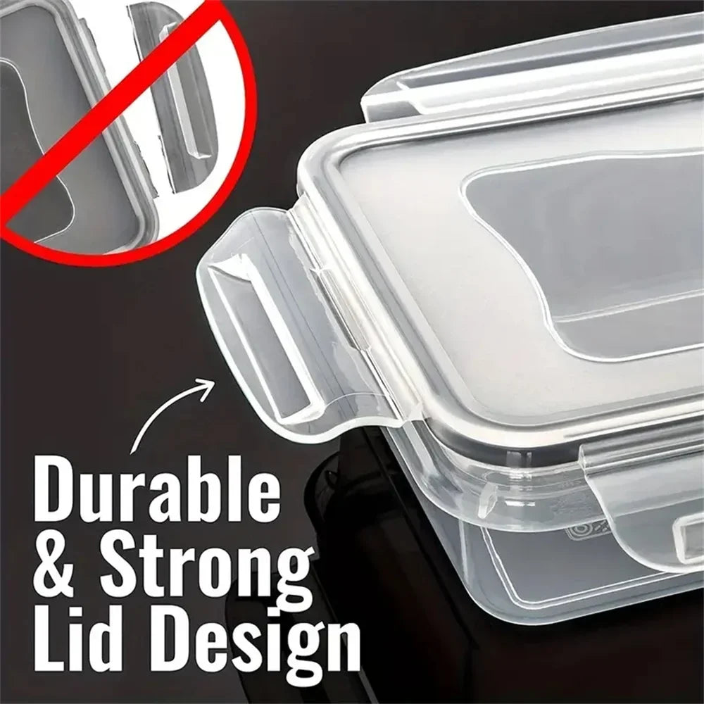 Variatie aan FoodSaver voedselcontainers, perfect voor het bewaren van restjes en gezonde maaltijden.
