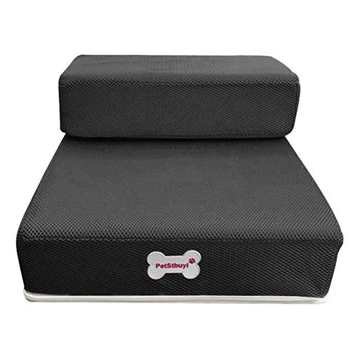 Compacte 2-laags dierentrap. Perfect voor katten, kleine hond en puppy. Zorgt voor veilige bank- of bedtoegang.
