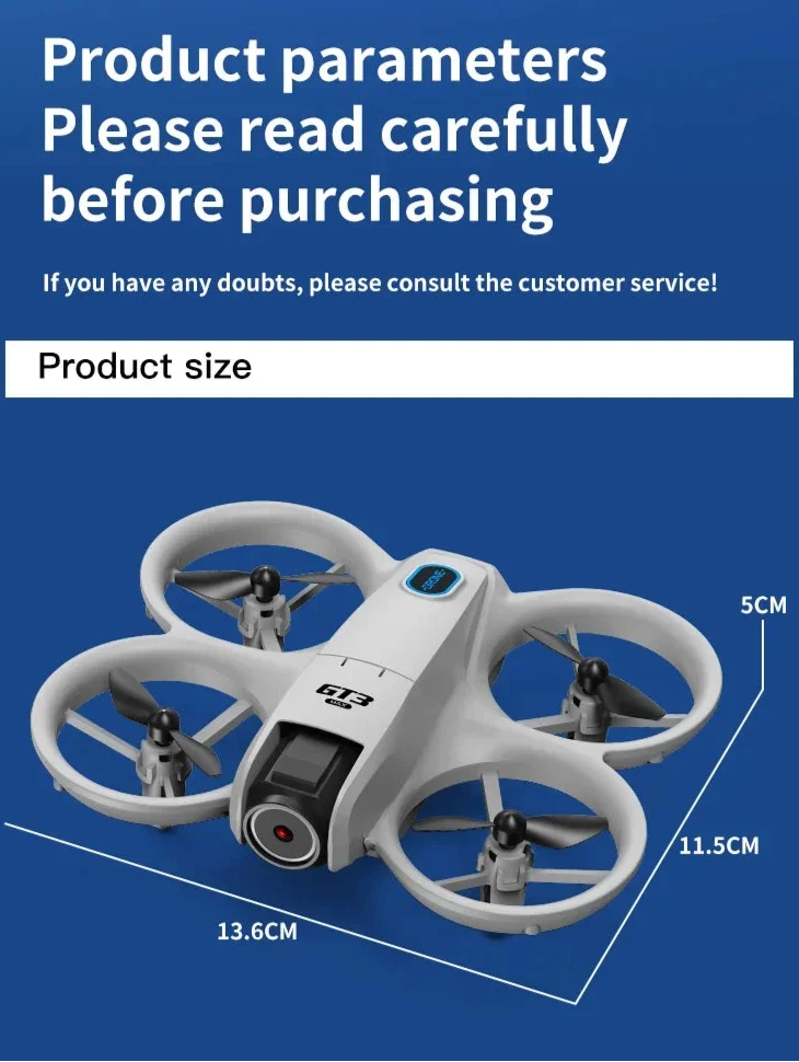 AeroPro i drone in de hand, klaar voor lancering.