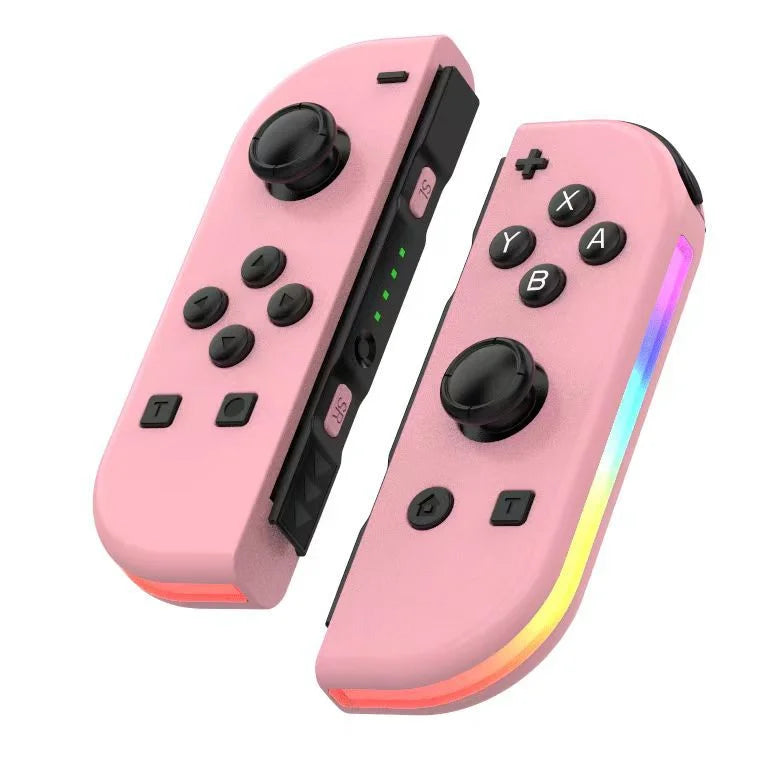 Roze draadloze Bluetooth LED joysticks voor hybride console