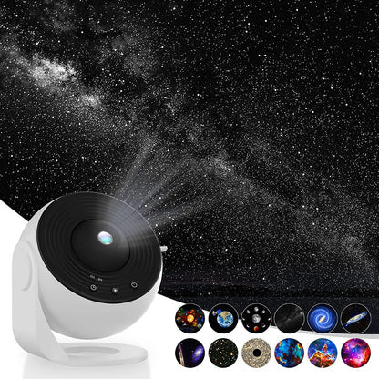 13-in-1 sterrenhemel projector nachtlamp, ideaal voor sfeerverlichting in kinderkamer of slaapkamer.
