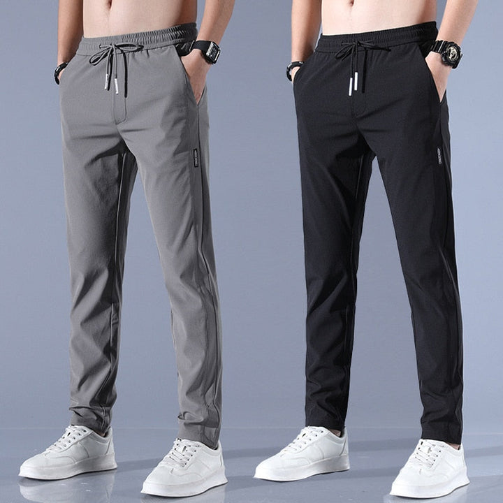 Heren sneldrogende stretchbroek, comfortabel en flexibel, perfect voor actieve kleding en sportieve mannen.