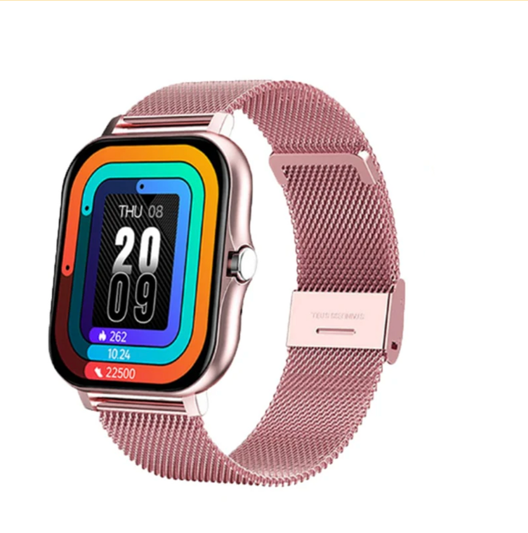 Zwarte elegante smartwatch voor dames, een complete activity tracker en smart horloge in één device.