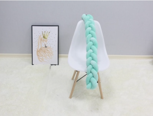 Veelzijdig gevlochten babyaccessoire, veiligheidskussen voor wieg, box, co-sleeper.