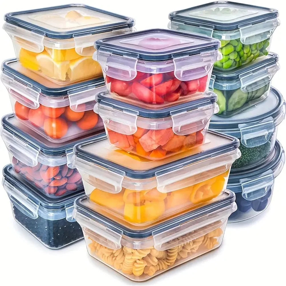 12-delige FoodSaver voedselcontainer set, BPA-vrij, voor luchtdichte opslag en langer vers eten.