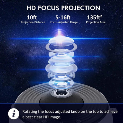 Orion 13-in-1 galaxy nachtlamp, perfect cadeau voor een magische sterrenhemel projectie in huis.
