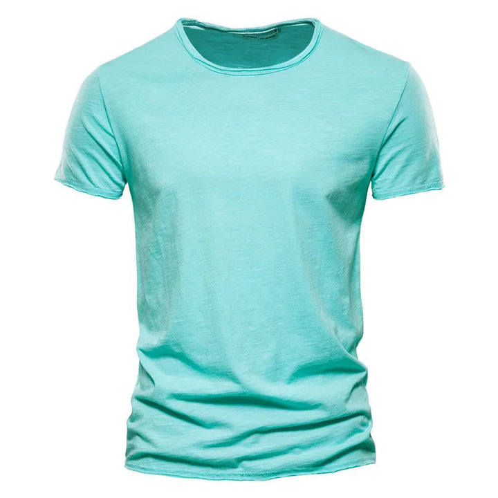 Essentieel heren t-shirt: ademend, kreukvrij met korte mouw. Een must-have voor elke casual garderobe.