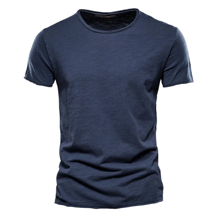 Comfortabel heren t-shirt, ademend en kreukvrij. Ideaal basisshirt voor een relaxte, casual look de hele dag.