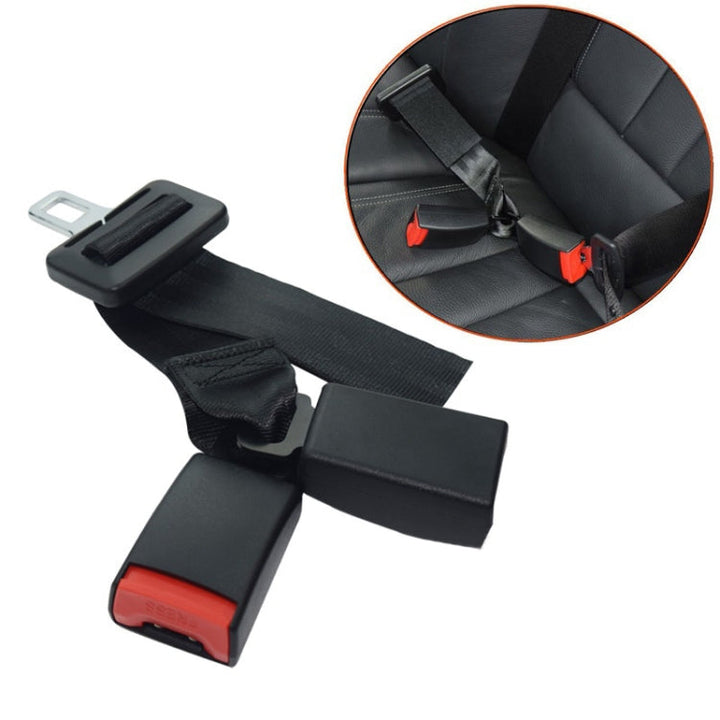 Autogordel verlengset in zwarte uitvoering met gesp