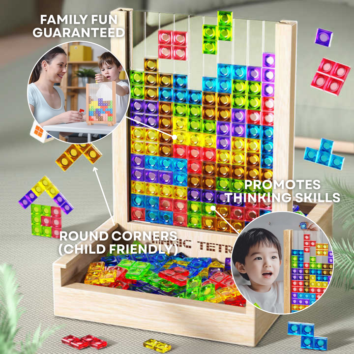 Kinderen en volwassenen die samen spelen met het puzzelbord
