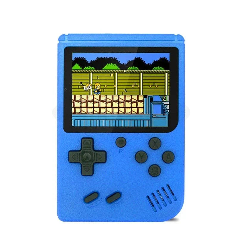 Zwarte retro gaming console, klaar voor gebruik. Bevat 400 klassieke spellen voor eindeloos vermaak van kinderen.