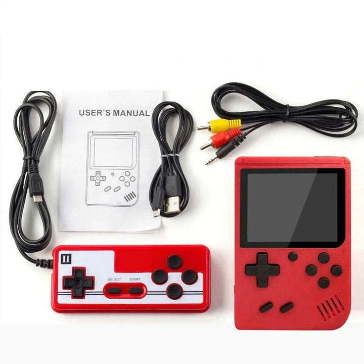 Ergonomische handheld retro gaming console. Speel 400 klassieke titels voor urenlang nostalgisch vermaak, jong en oud.