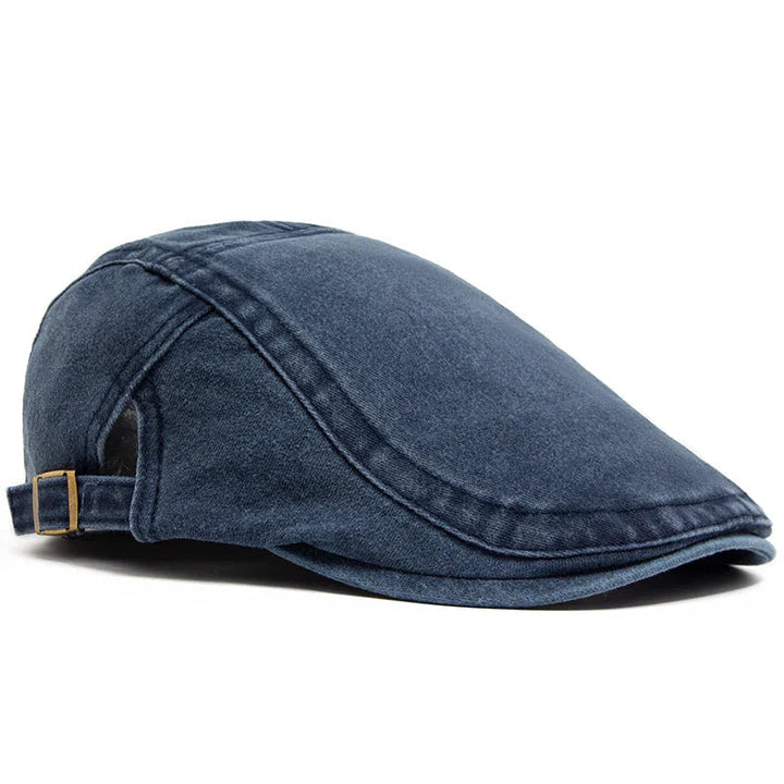 Elegante heren pet in vintage stijl, voor een klassieke en comfortabele look in de herfst.