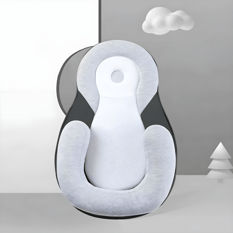 Afneembare voetsteun van het Nap Baby Kussen, detailweergave.