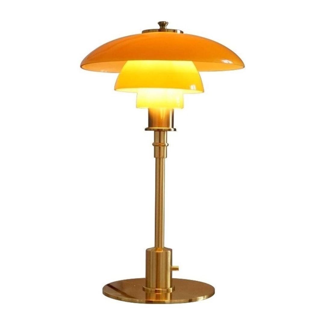 Stijlvolle glazen tafellamp met moderne LED, perfect als slaapkamerlamp of bureaulamp.