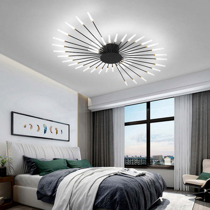 Moderne verlichting met elegante gouden details