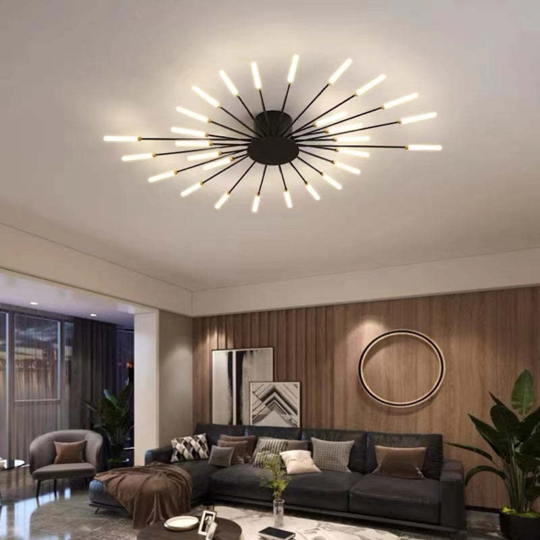 Stijlvolle design plafondlamp met energiezuinige LED verlichting