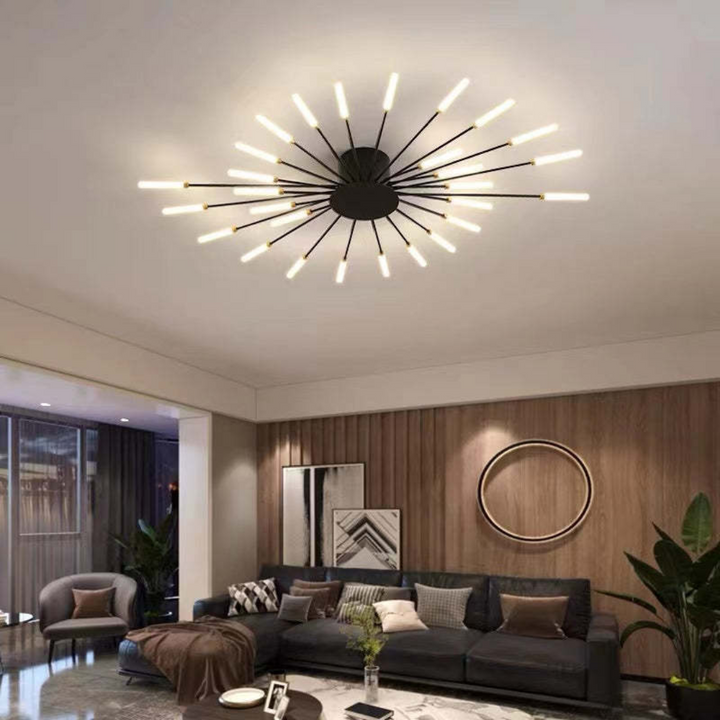 Stijlvolle design plafondlamp met energiezuinige LED verlichting