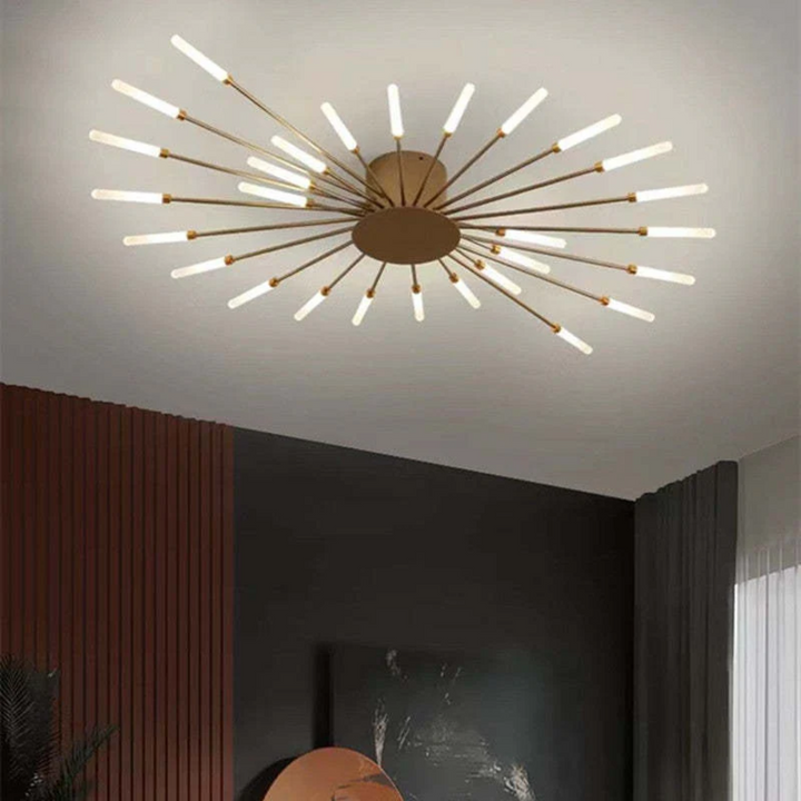 Sfeervolle LED plafondverlichting voor een moderne woonkamer