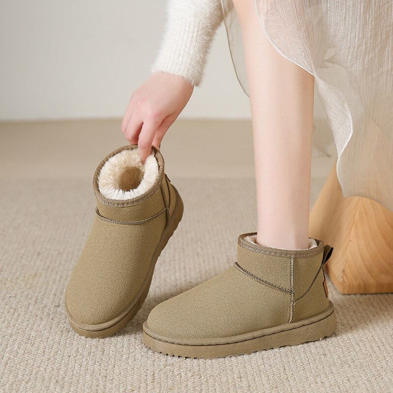 Liv winterlaarzen in beige kleurcombinatie