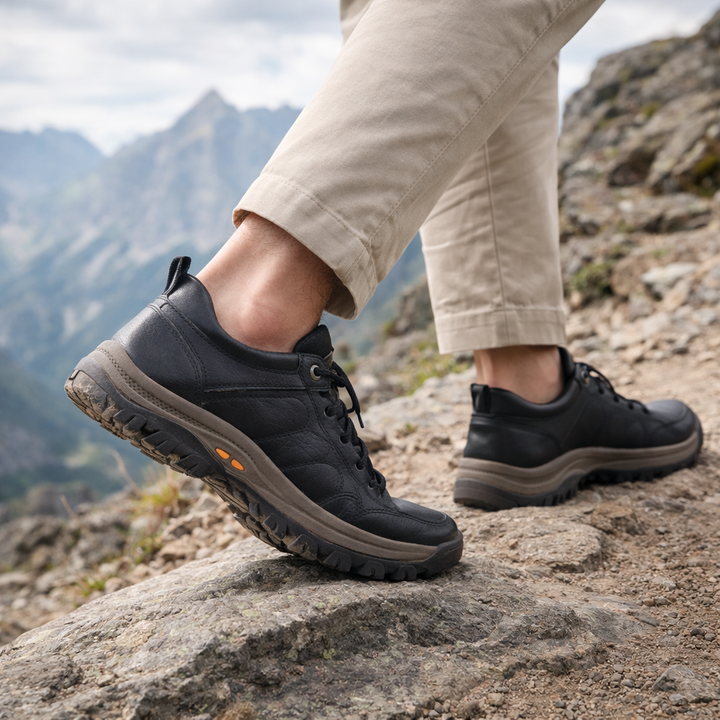 Casual waterafstotende orthopedische herenschoenen, met houdingscorrectie en lichtgewicht ontwerp.