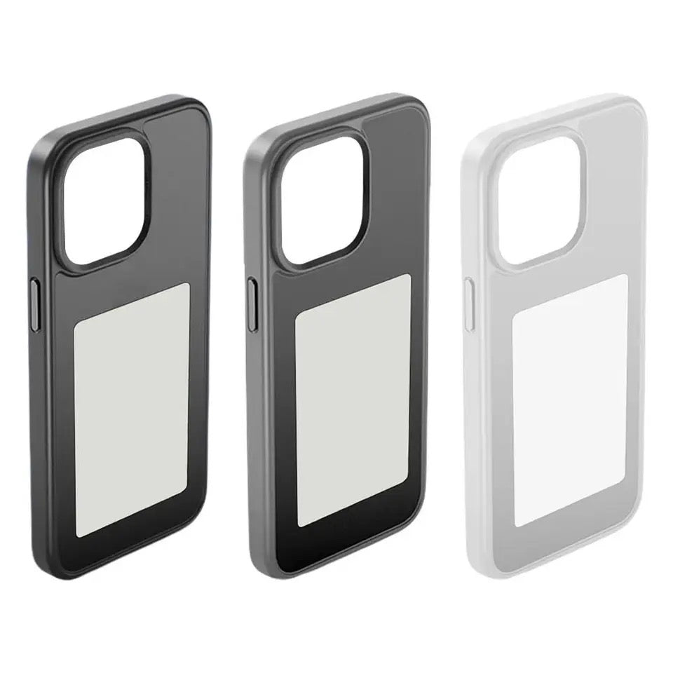 Creatief aanpasbaar iPhone hoesje met dynamisch scherm voor unieke personalisatie van je smartphone.