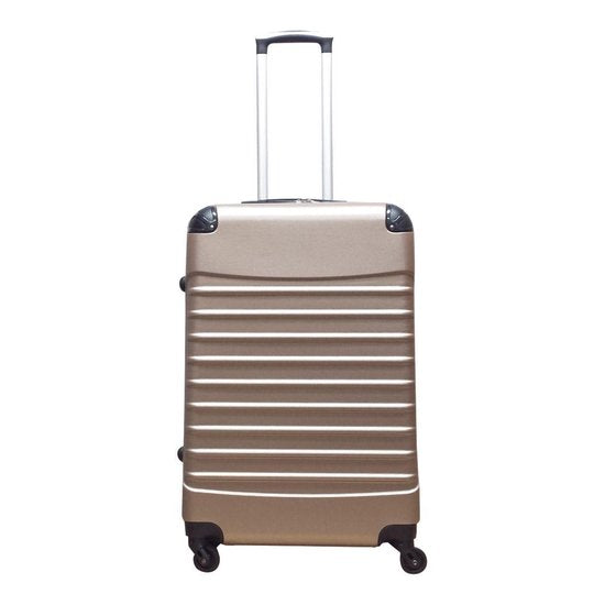 Wendbare hardschaal koffer Siena met multidirectionele wielen, comfortabel in gebruik.